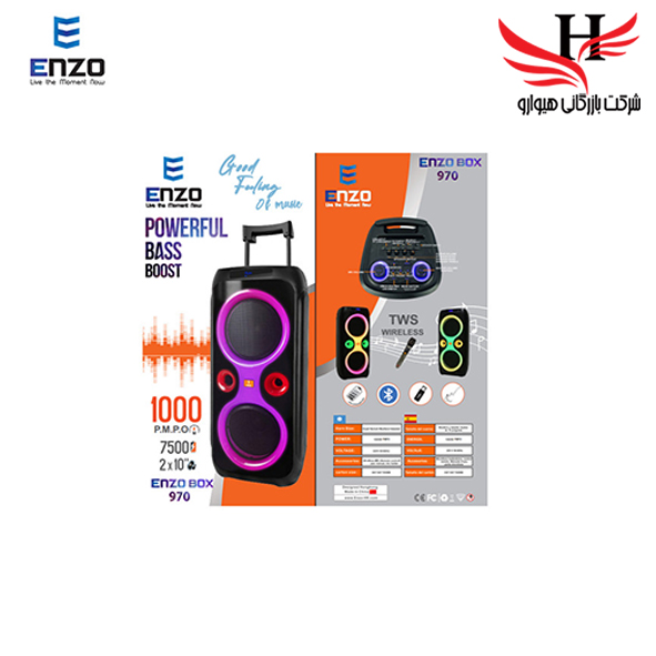 تصویر  اسپیکر چمدانی پارتی باکس انزو ENZO -BOX 970