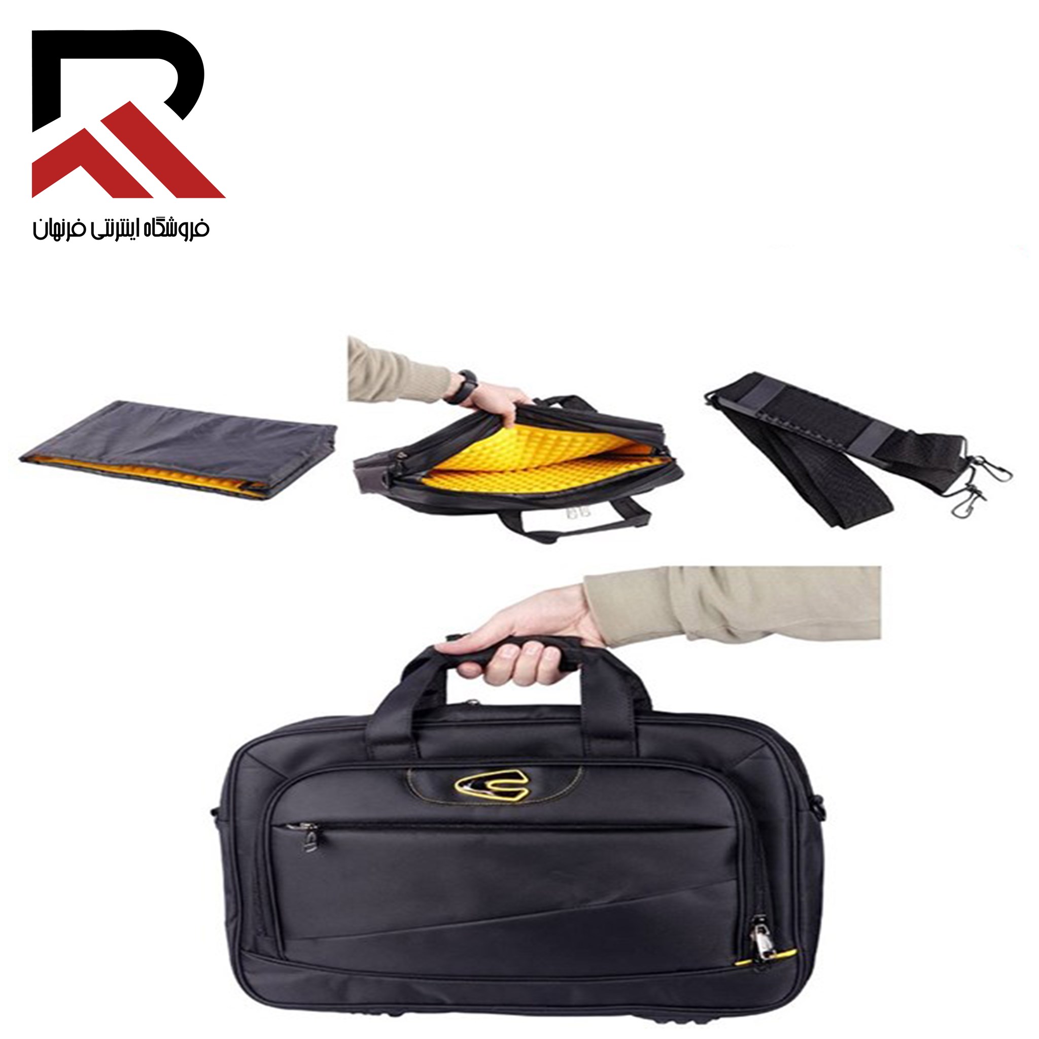 تصویر کیف لپ تاپ سه کاره کامل مدل 1015