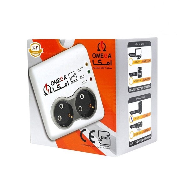 تصویر محافظ برق تک خانه امگا OMEGA 