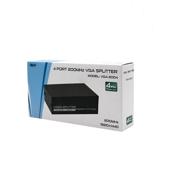 تصویر اسپیلیتر VGA 4PORT 200MHZ