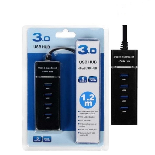 تصویر هاب سیم 4 پورت مای گروپ مدل 303  MY GROUP 120CM USB0.3