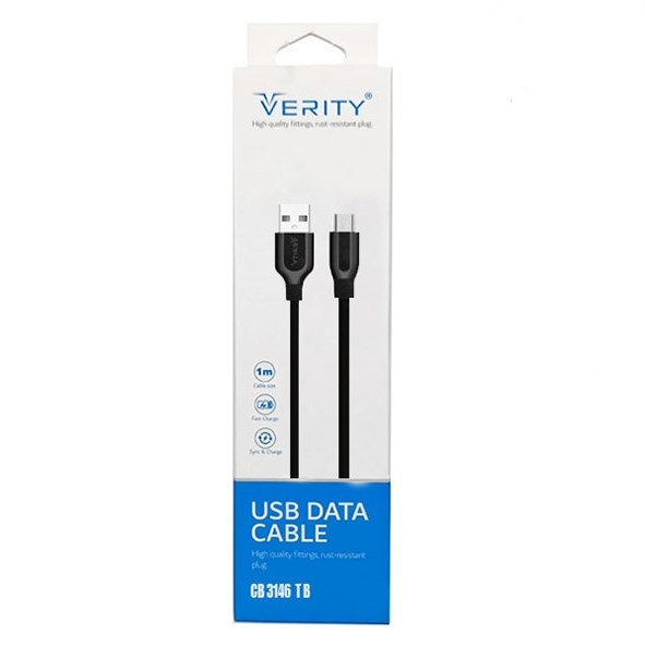 تصویر کابل شارژ  تایپ سی وریتی VERITY-CB-3146T
