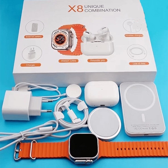 تصویر ساعت هوشمند مدل SMART WATCH X8+AIR+PAWER  