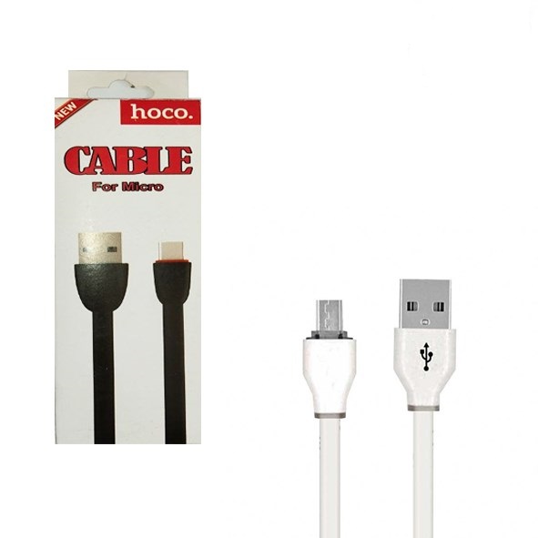 تصویر کابل شارژ اندروید هوکو فلت HOCO