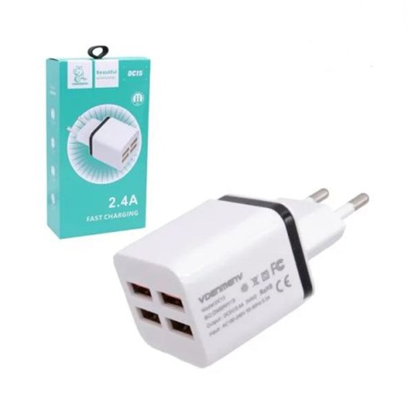 تصویر کلگي شارژ چهار پورت DENMEN DM-DC15