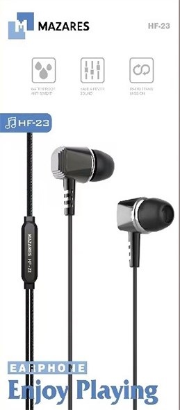 تصویر هندزفري سيم دار مازارس MAZARES-HF-23
