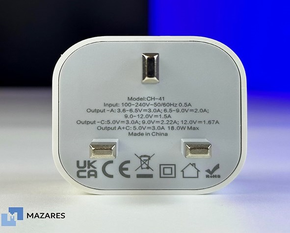 تصویر کلگي شارژ دو پورت مازارس MAZARES-CH-41