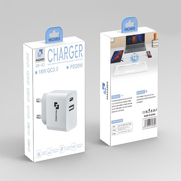 تصویر کلگي شارژ دو پورت مازارس MAZARES-CH-42