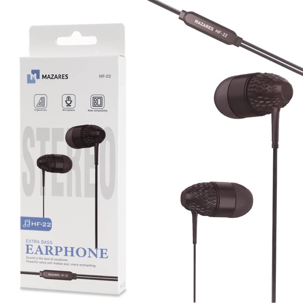 تصویر هندزفري سيم دار مازارس MAZARES-HF-22