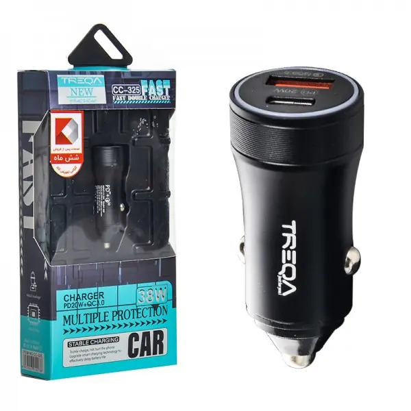 تصویر شارژر فندکی TREQA-CC325-38W
